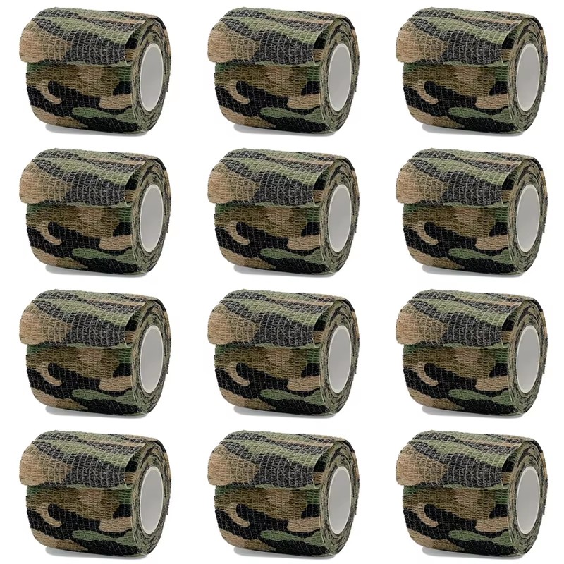 Outdoor Hunting Fabric - 1/6/12 قطعة التمويه الأراضي الرطبة مطاطا
