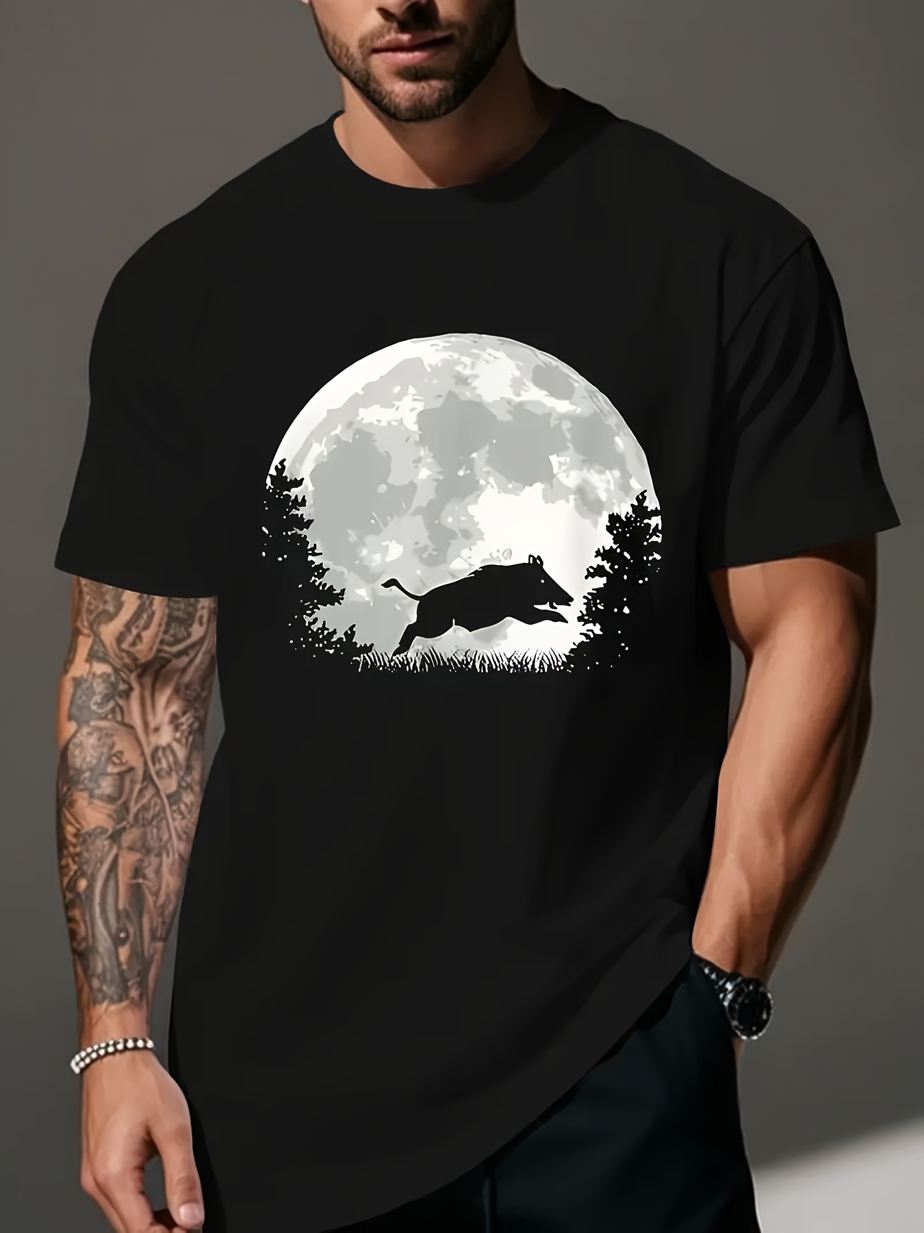 Outdoor Hunting Graphic Tees - تي شيرت رجالي بتصميم 