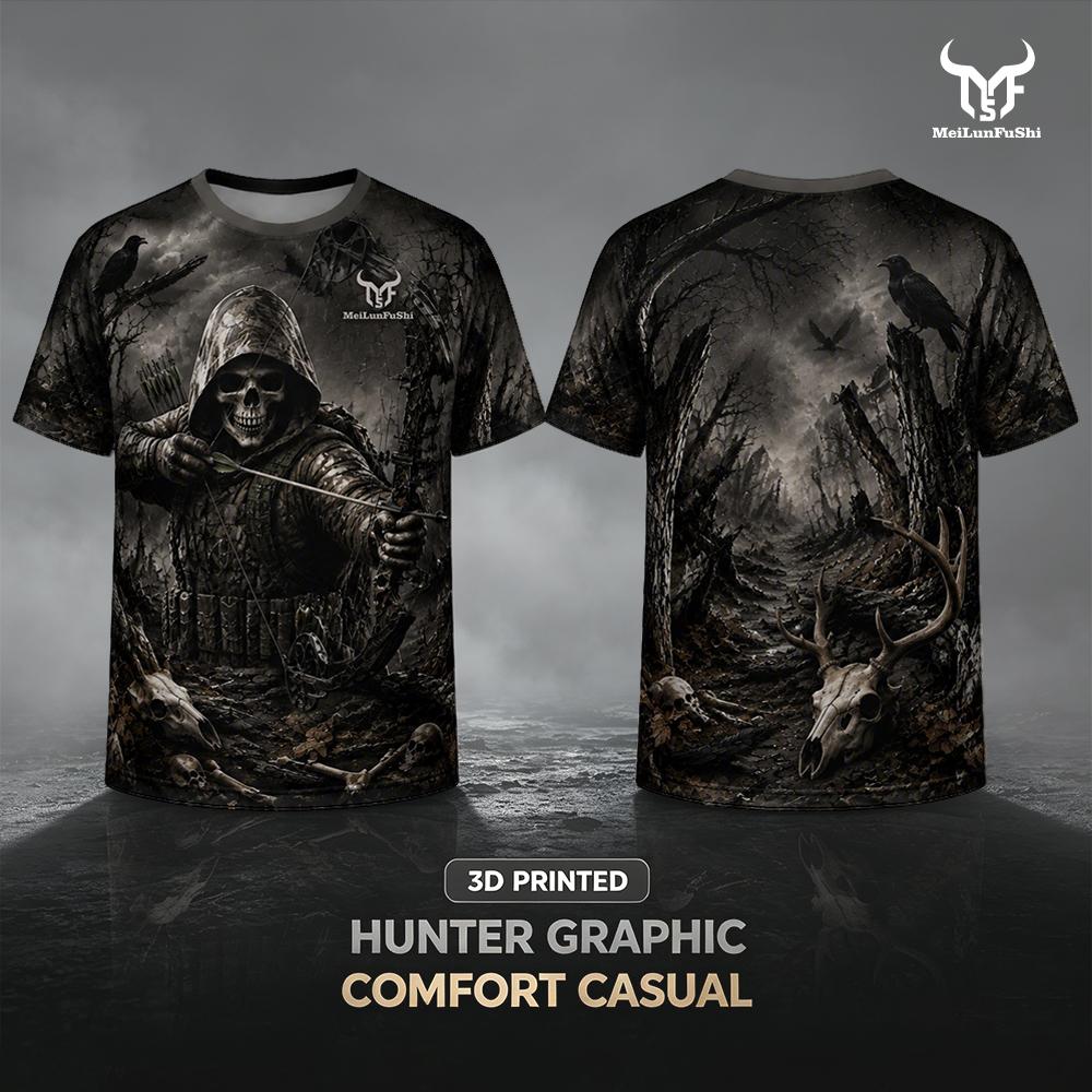 تي شيرت بطباعة ثلاثية الأبعاد  - مراجعة Outdoor Hunting Graphic Tees وسعره