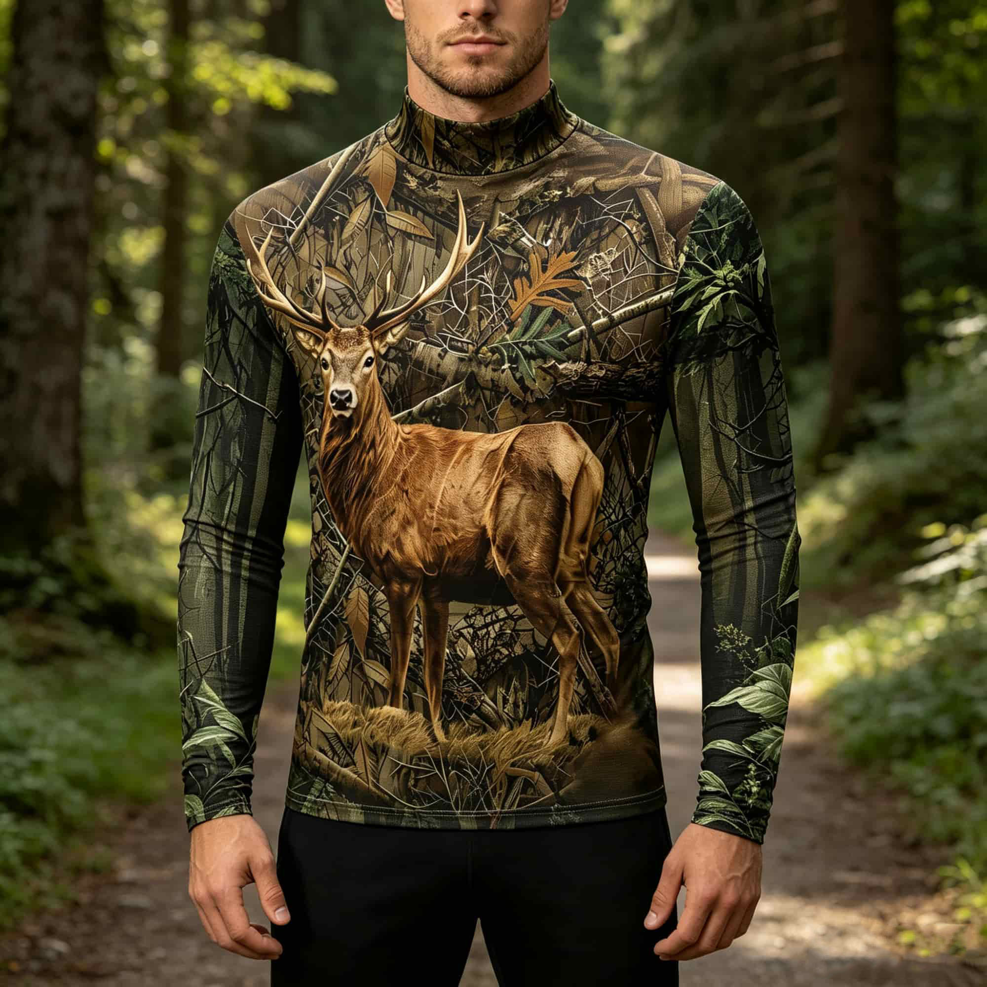 قميص رجالي كاجوال بأكمام طويلة - مراجعة Outdoor Hunting Graphic Tees وسعره