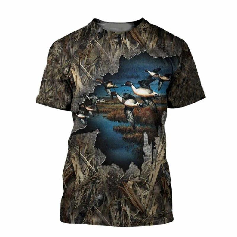 قميص رجالي بطباعة ثلاثية الأبع - مراجعة Outdoor Hunting Graphic Tees وسعره