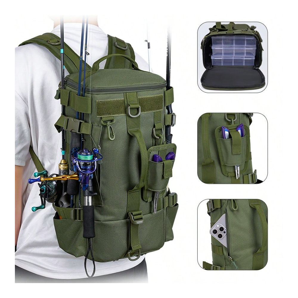 حقيبة ظهر للرجال لحمل معدات ال - مراجعة Outdoor Hunting Gear Storage وسعره